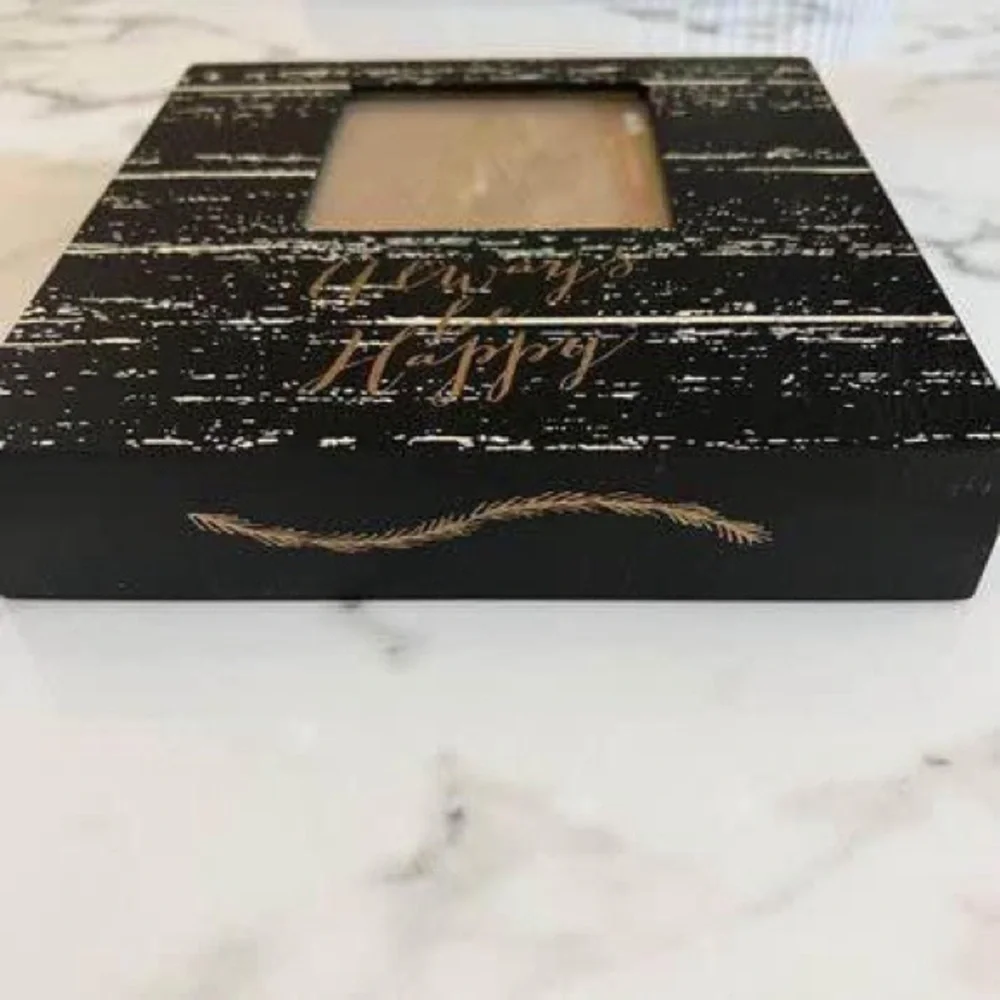 ❤️Like New! Always Be Happy Box Photo Frame